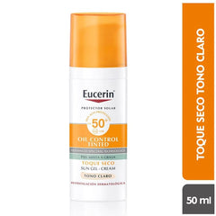 Eucerin Protector Solar Facial Oil Control Toque Seco Con color