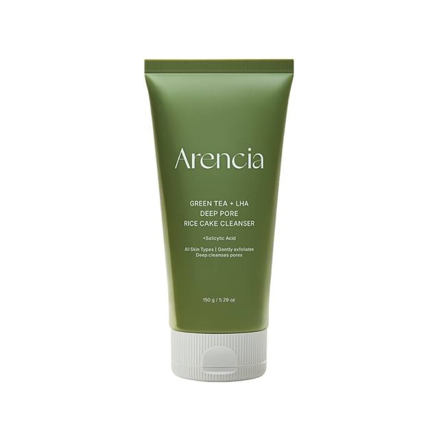 Arencia - Limpiado Facial con Té Verde y LHA Green Tea + LHA Deep Pore Rice Cake Cleanser