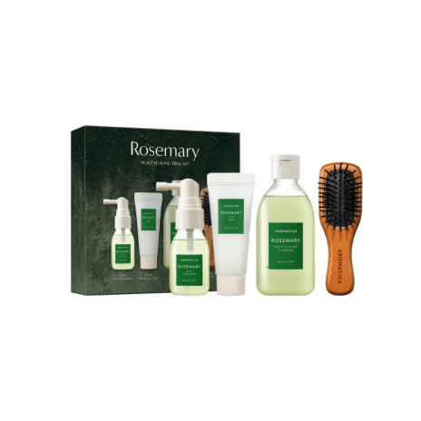 AROMATICA - Kit de prueba para la exfoliación del cuero cabelludo con romero