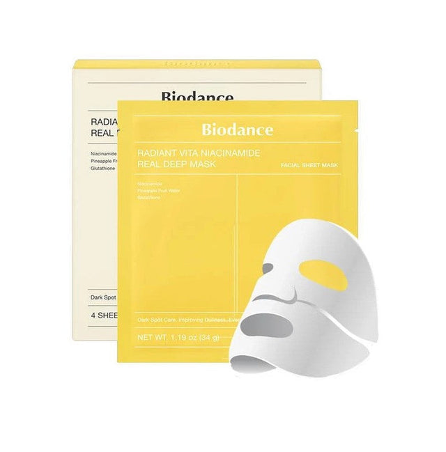 Biodance - Mascarilla facial profunda Radiant Vita Niacinamide Real Deep Mask