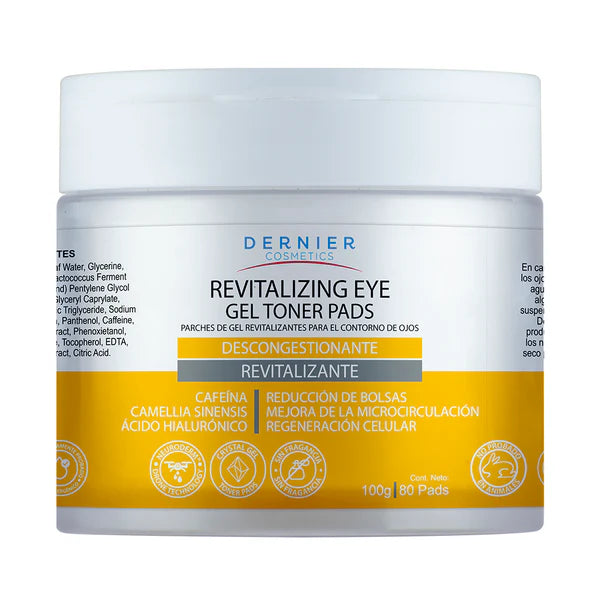 Dernier Cosmetics  Parches de Gel Revitalizantes para El Contorno de Ojos | 100g - 80 Pads