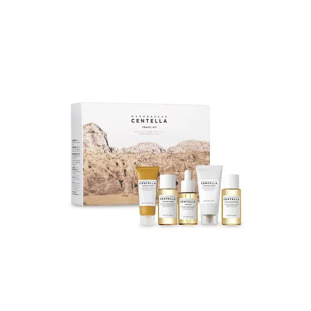 SKIN1004 Kit de Viaje - Ampolla, Tónico, Crema, Aceite Limpiador Madagascar Centella Travel Kit