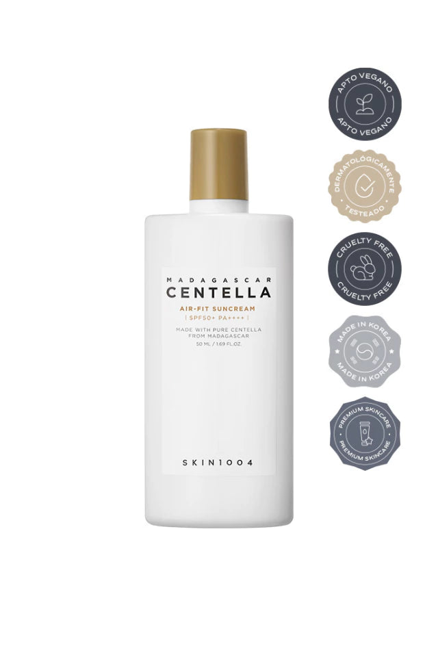 SKIN1004 CENTELLA AIR-FIT SUNCREAM PLUS 50ml | Protector Solar Filtro Físico con Suave Color
