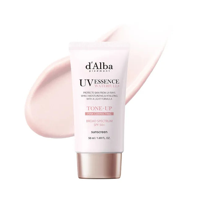 D'alba UV Essence Waterfull+ Protector Solar Tone-Up Pink Correcting