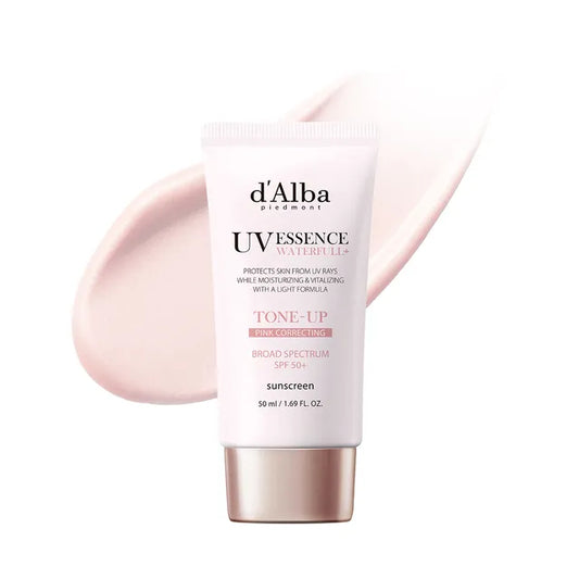 D'alba UV Essence Waterfull+ Protector Solar Tone-Up Pink Correcting
