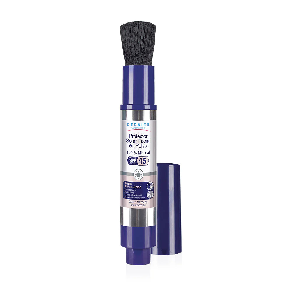 Dernier Protector Solar Facial en Polvo 100% - Tono Translúcido
