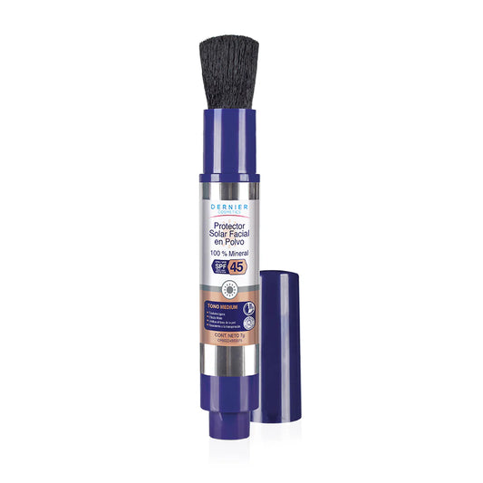 Dernier Protector Solar Facial en Polvo - Tono Medium