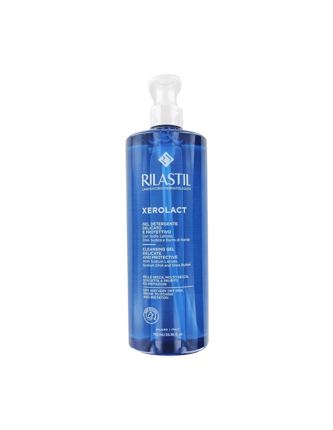 RILASTIL XEROLACT GEL LIMPIADOR DELICADO Y PROTECTOR 750 ML