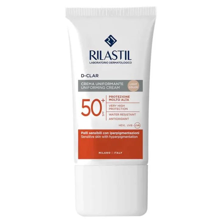 Rilastil D-Clar Crema Uniformante - Light Color 50+ Spf Resistente al Agua