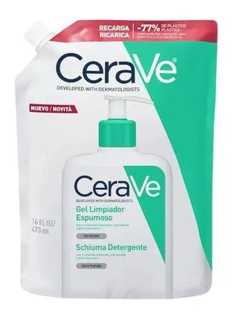 CeraVe Refill Gel Limpiador Espumoso 473 ml Recarga