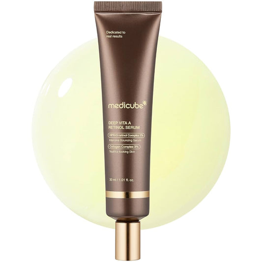 Medicube Deep Vita A Retinol Serum - HPR+5 Retinol Complex 1% Collagen Complex 3%